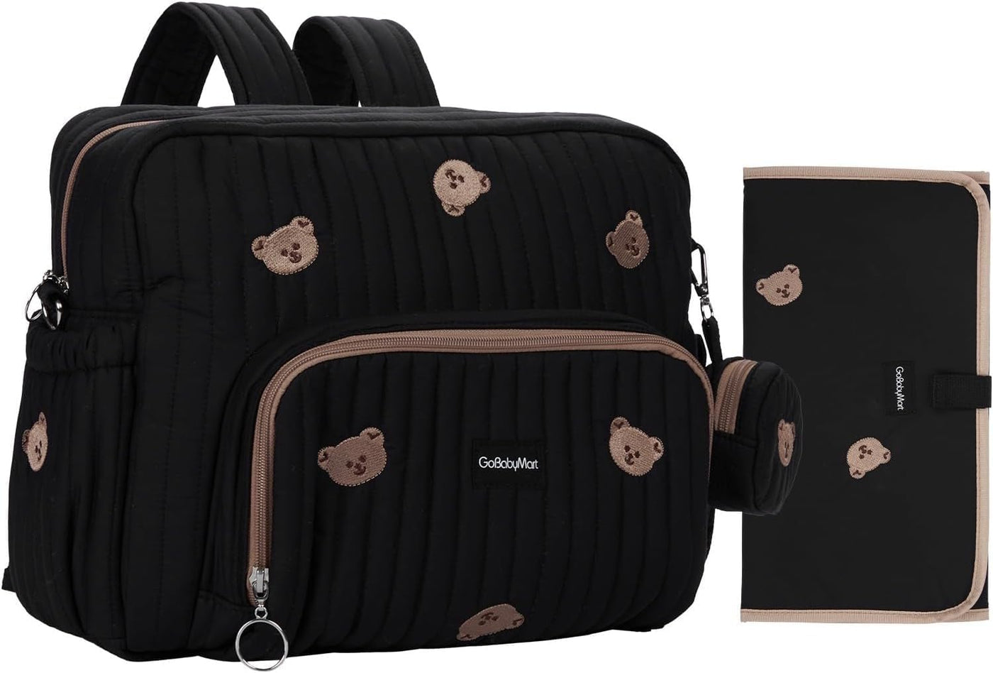 GOBABYMART - Mochila para pañales con cambiador, bolsa de viaje par...