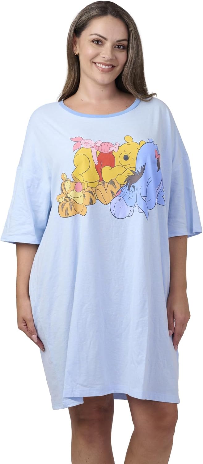 Disney Pijama para mujer con estampado de Mickey y Minnie Mouse, ta...