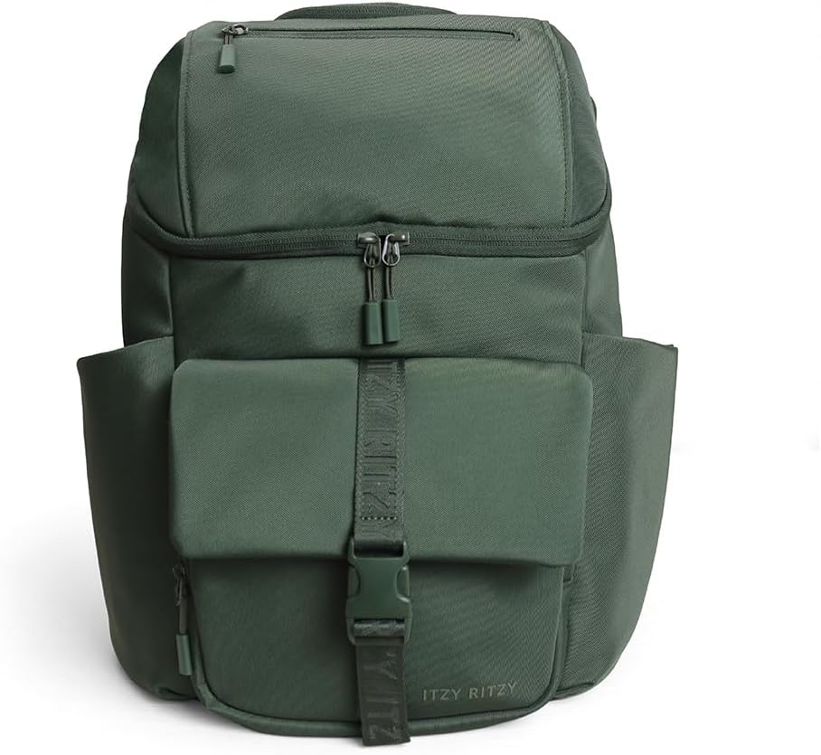 Itzy Ritzy Belong Bucket Backpack - Mochila ligera para pañales con...