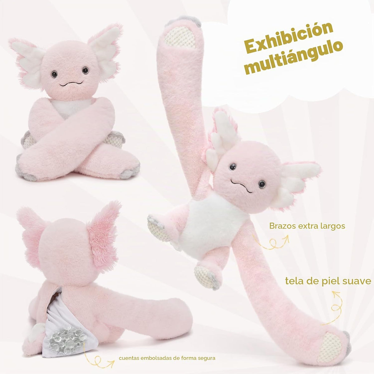 MaoGoLan Animal de Peluche Axolotl Calentable en Microondas y con P...