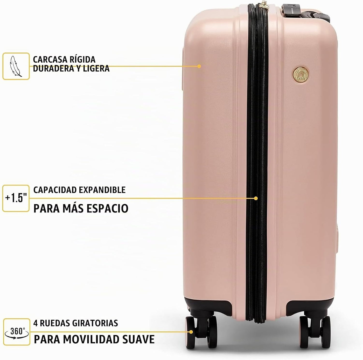 DKNY Amazon Exclusive On the Go - Maleta de mano rígida de 21 pulga...