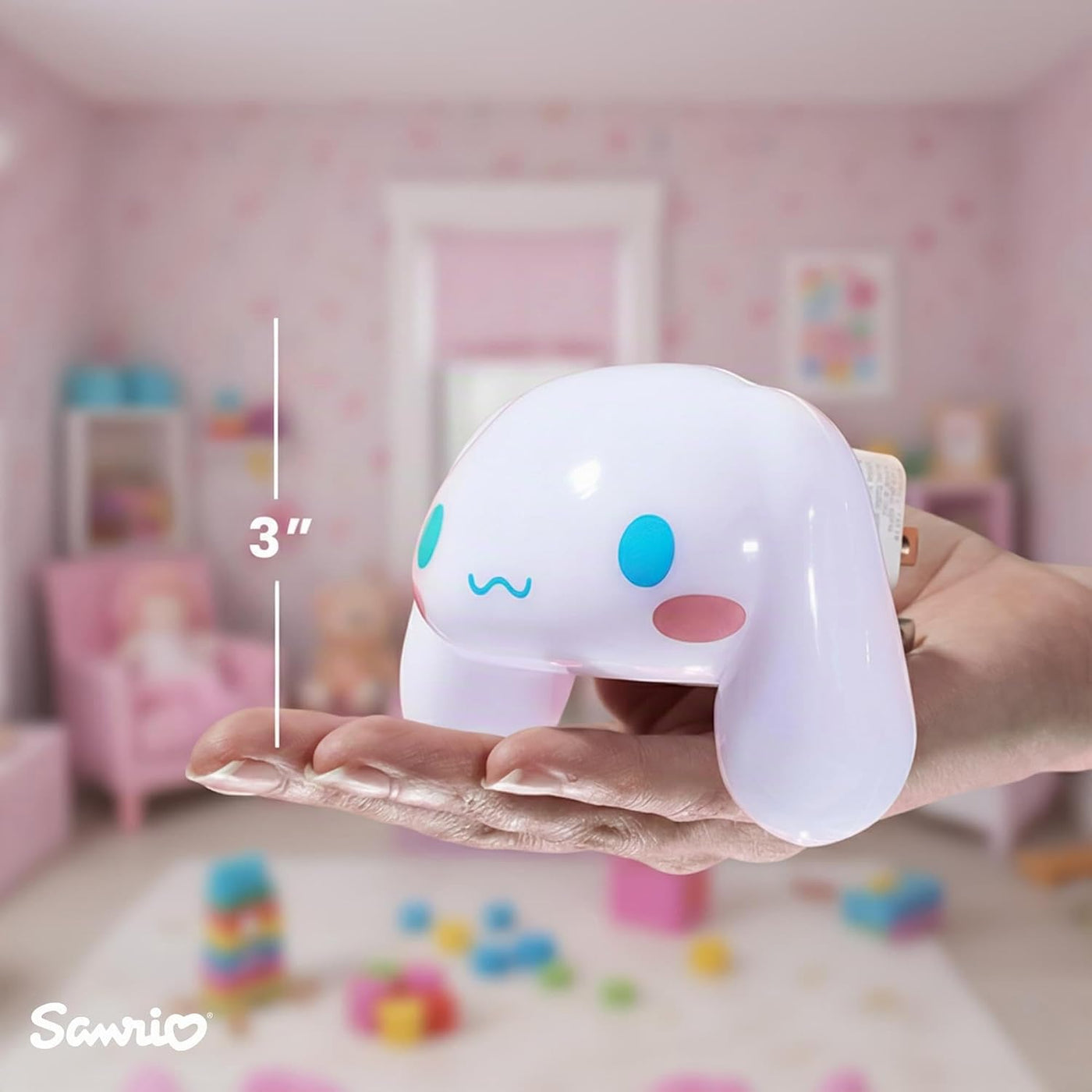 Ukonic Sanrio Cinnamoroll Luz Nocturna Enchufable con Cara, Luz LED...