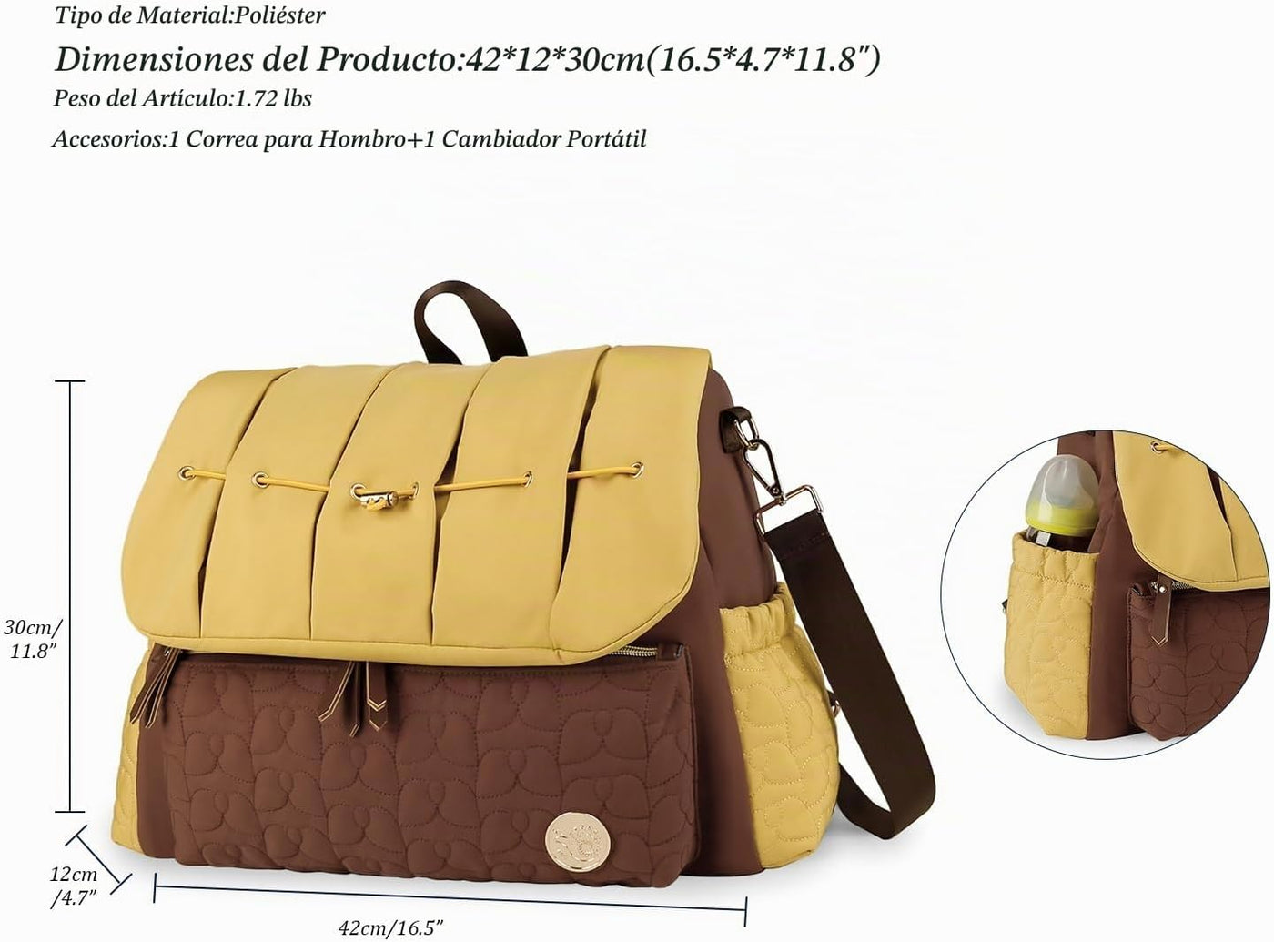 Lmbabter Mochila para pañales, mochila convertible, mochila de viaj...