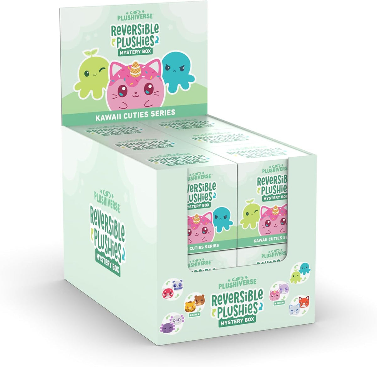 TeeTurtle Kawaii Cuties - Juego de caja ciega reversible de peluche...