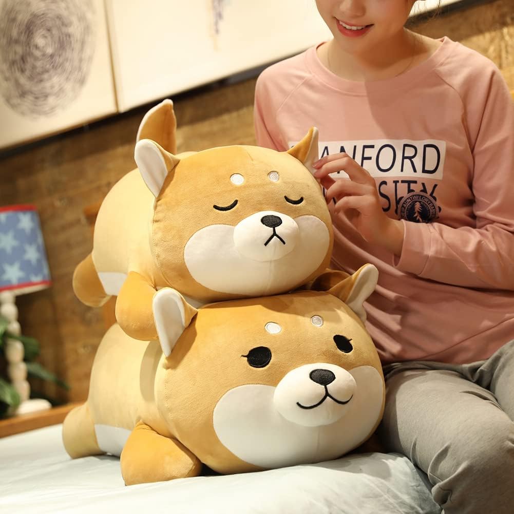 ERDAO almohada de peluche de shiba inu para niños, de corgi, suave,...