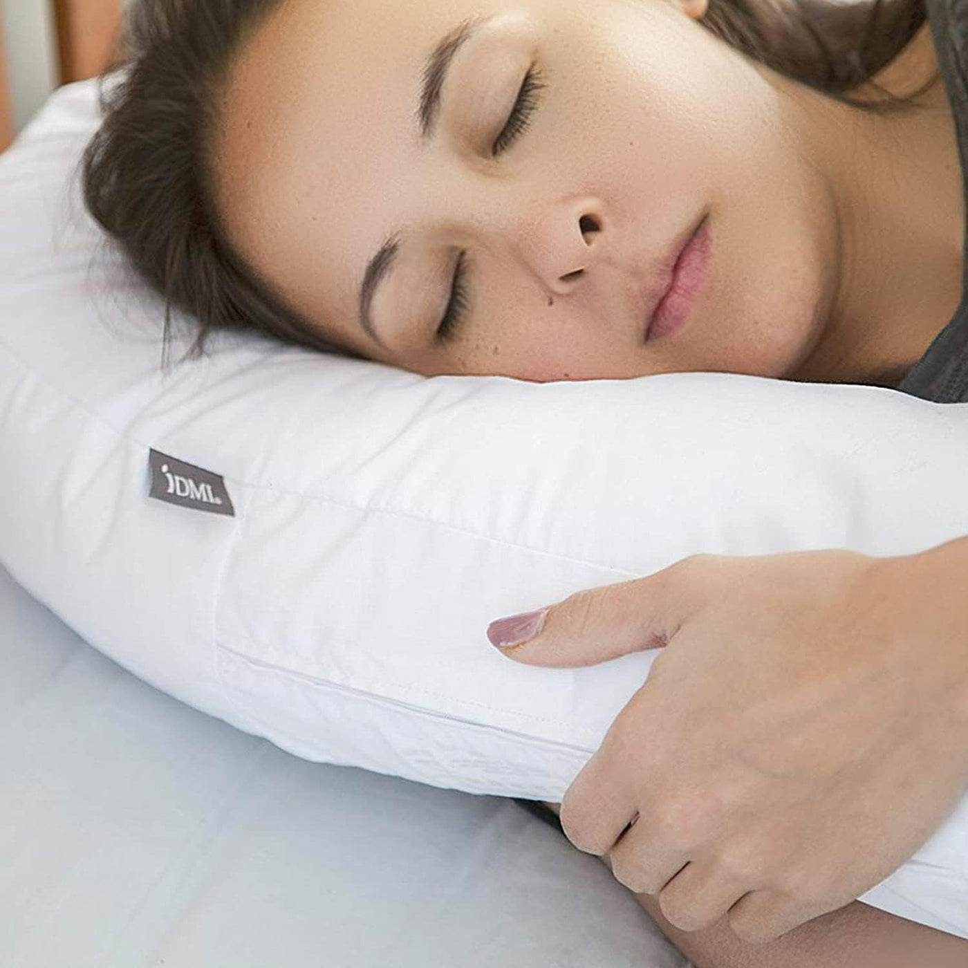 DMI Almohada para dormir de lado y almohada corporal, almohada de e...
