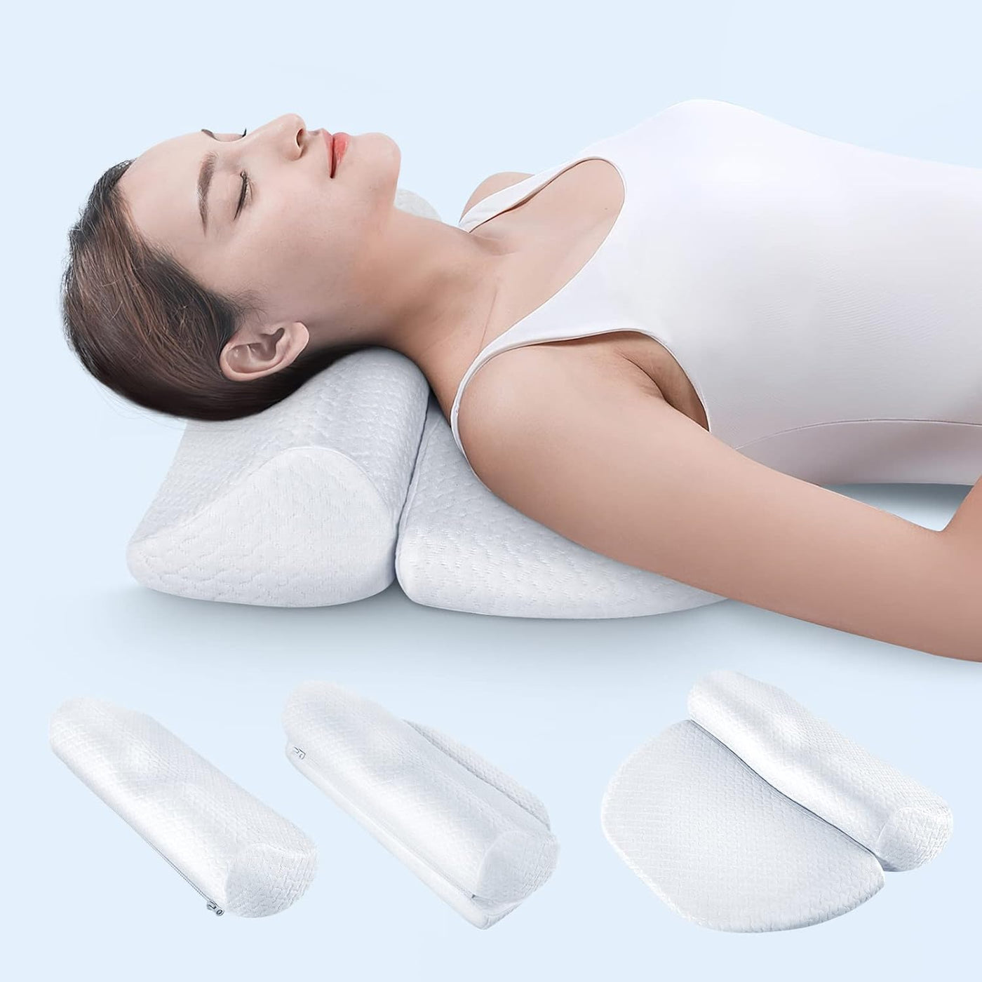 Demelon Almohadas cervicales para el cuello para aliviar el dolor,...