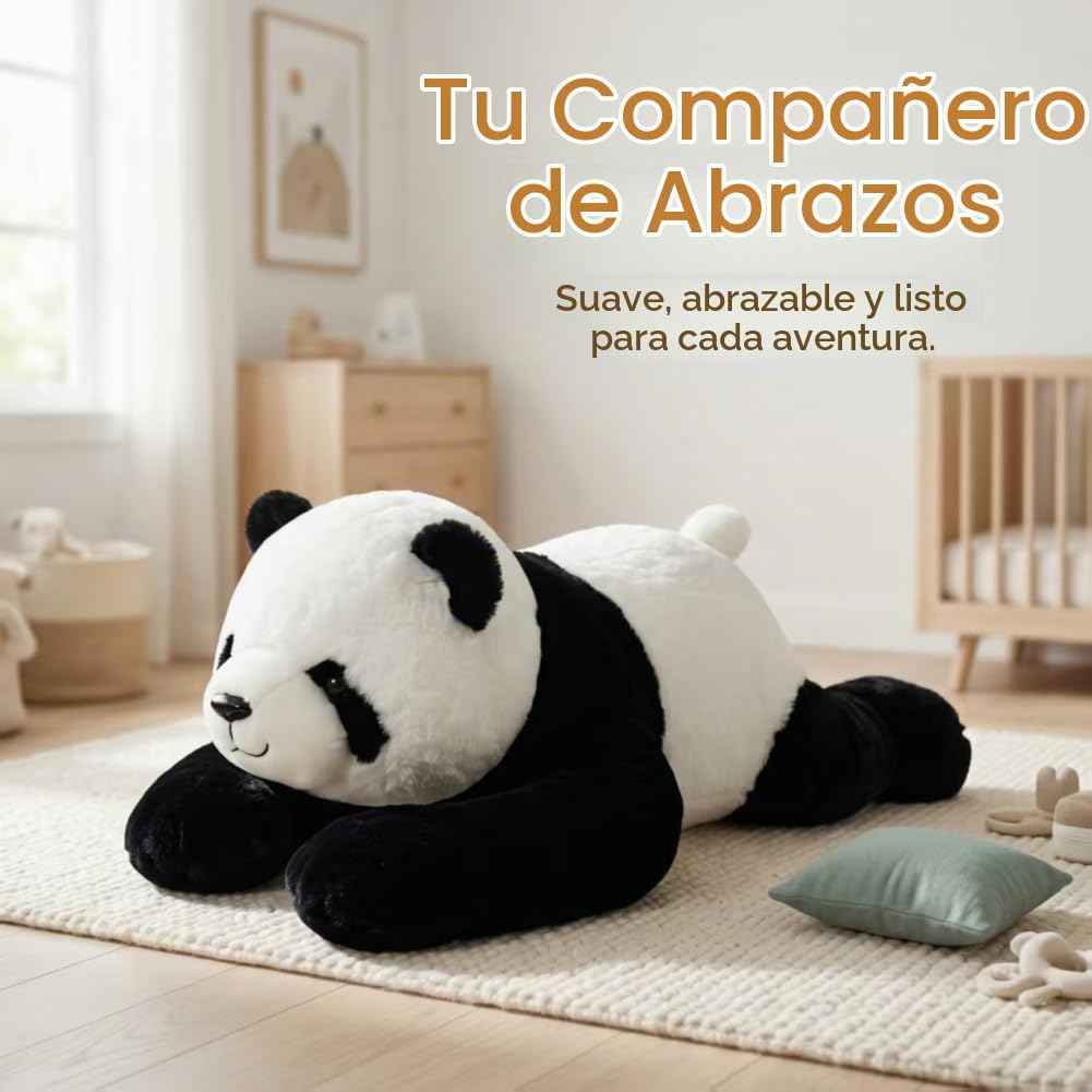 Almohada de peluche de panda grande para abrazar para niños, regalo...