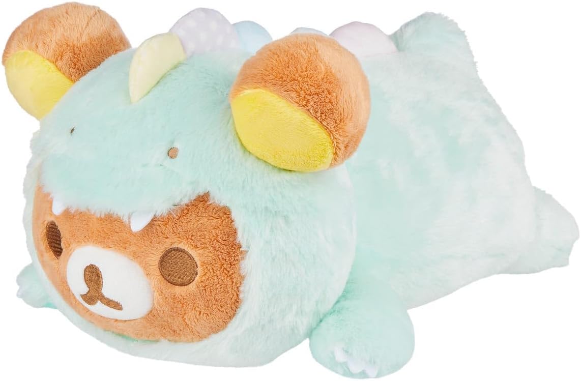 Rilakkuma San-X Original Plays with Dino Laydown Series - Peluche v...
