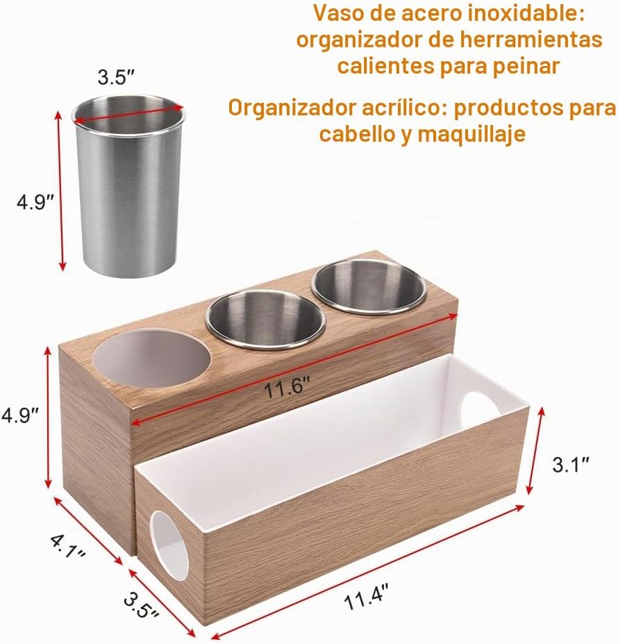 Organizador de herramientas para el cabello GFWARE - Organizadores...