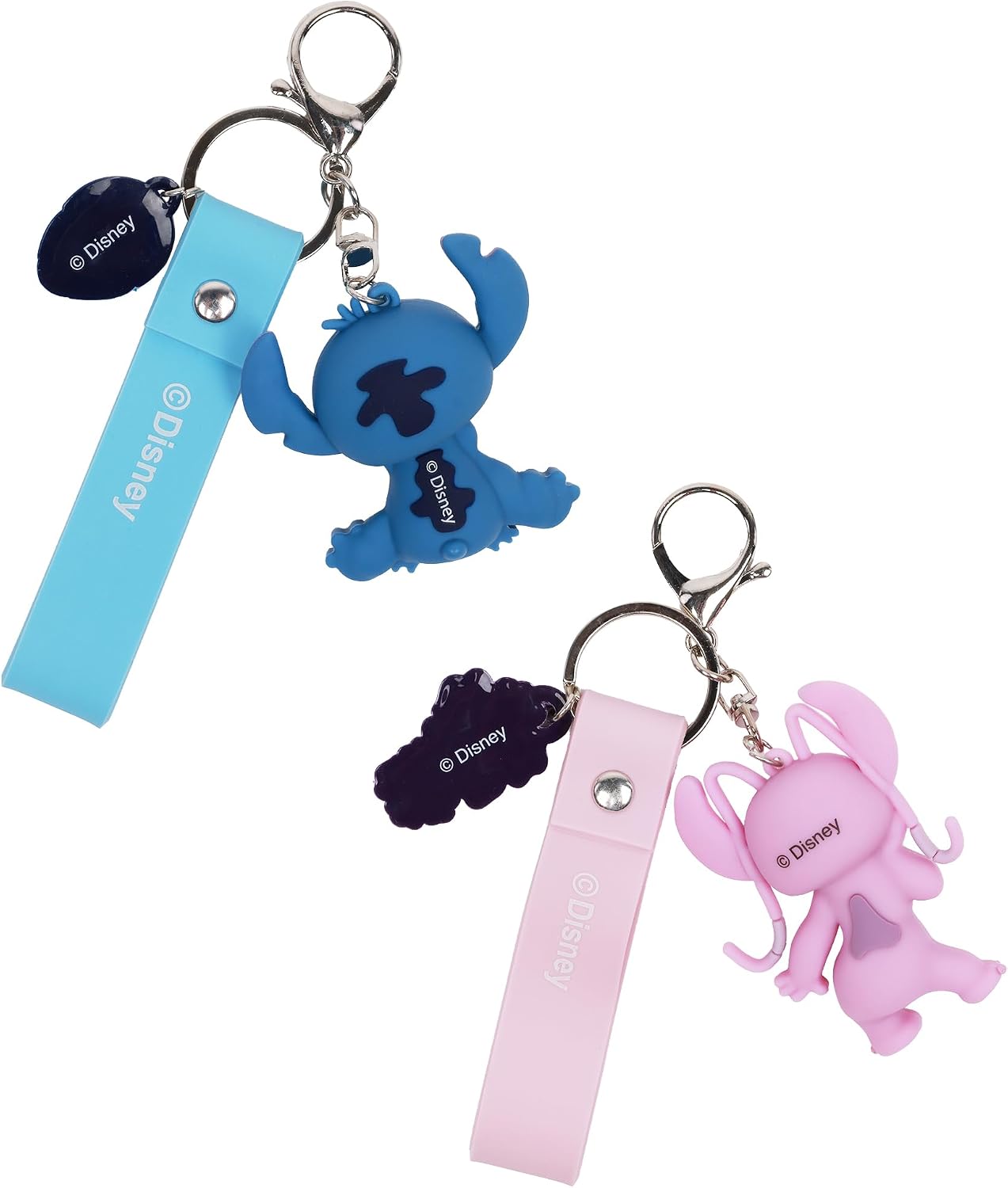 Disney Juego de llaveros Stitch & Angel | Accesorios de llavero...
