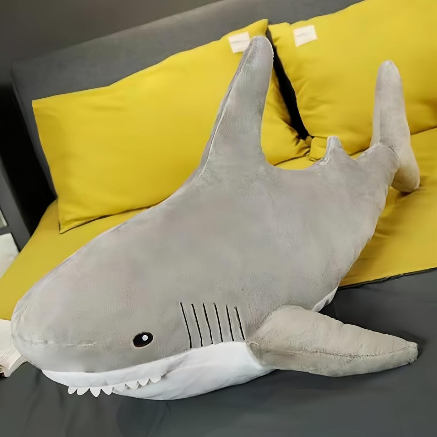 Ryttir Animal de Peluche XXL de Tiburón Gigante, Almohada de Tiburó...