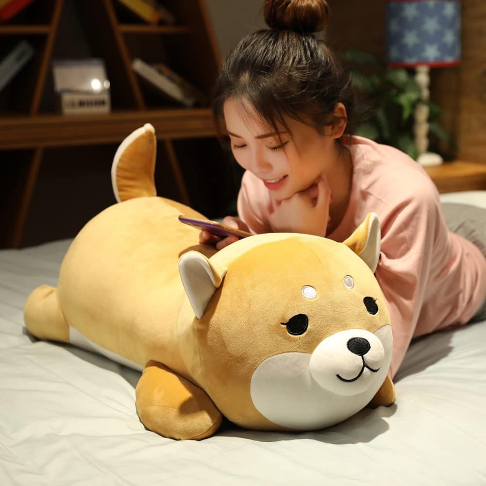 ERDAO Shiba Inu - Almohada de peluche, suave juguete de peluche de...