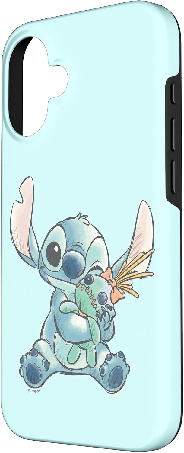 Funda para iPhone 16 Disney Lilo & Stitch Ohana Means Family Cu...
