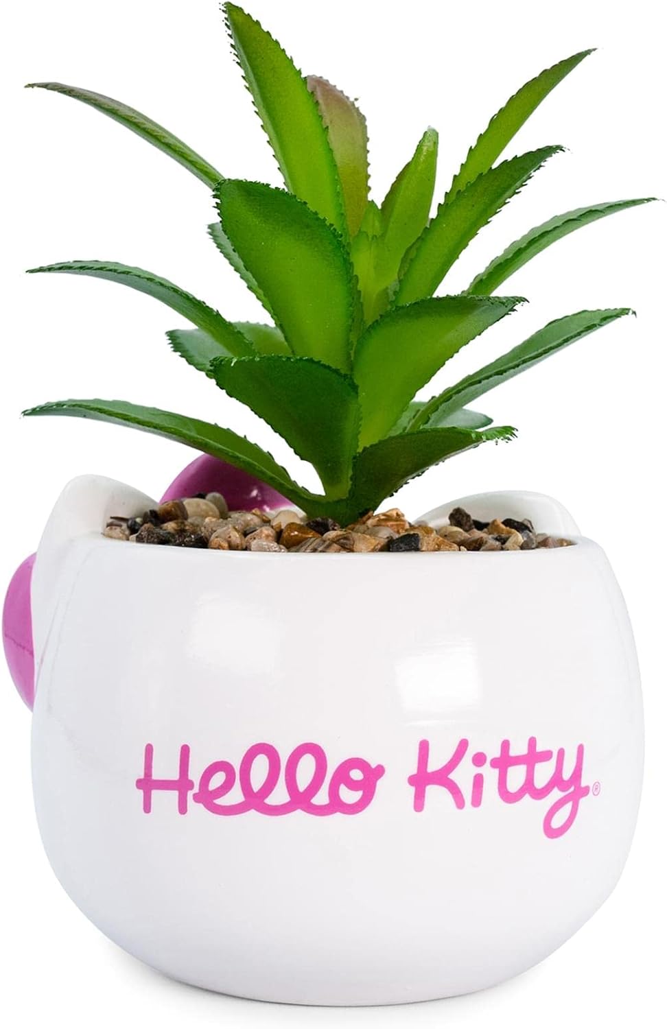 Silver Buffalo Sanrio Hello Kitty Face - Mini maceta de cerámica de...