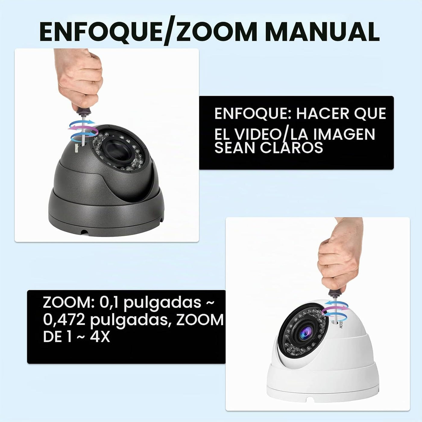 Anpviz Cámara CCTV analógica de 2MP 1080P HD 4 en 1 (TVI\/AHD\/CVI\...