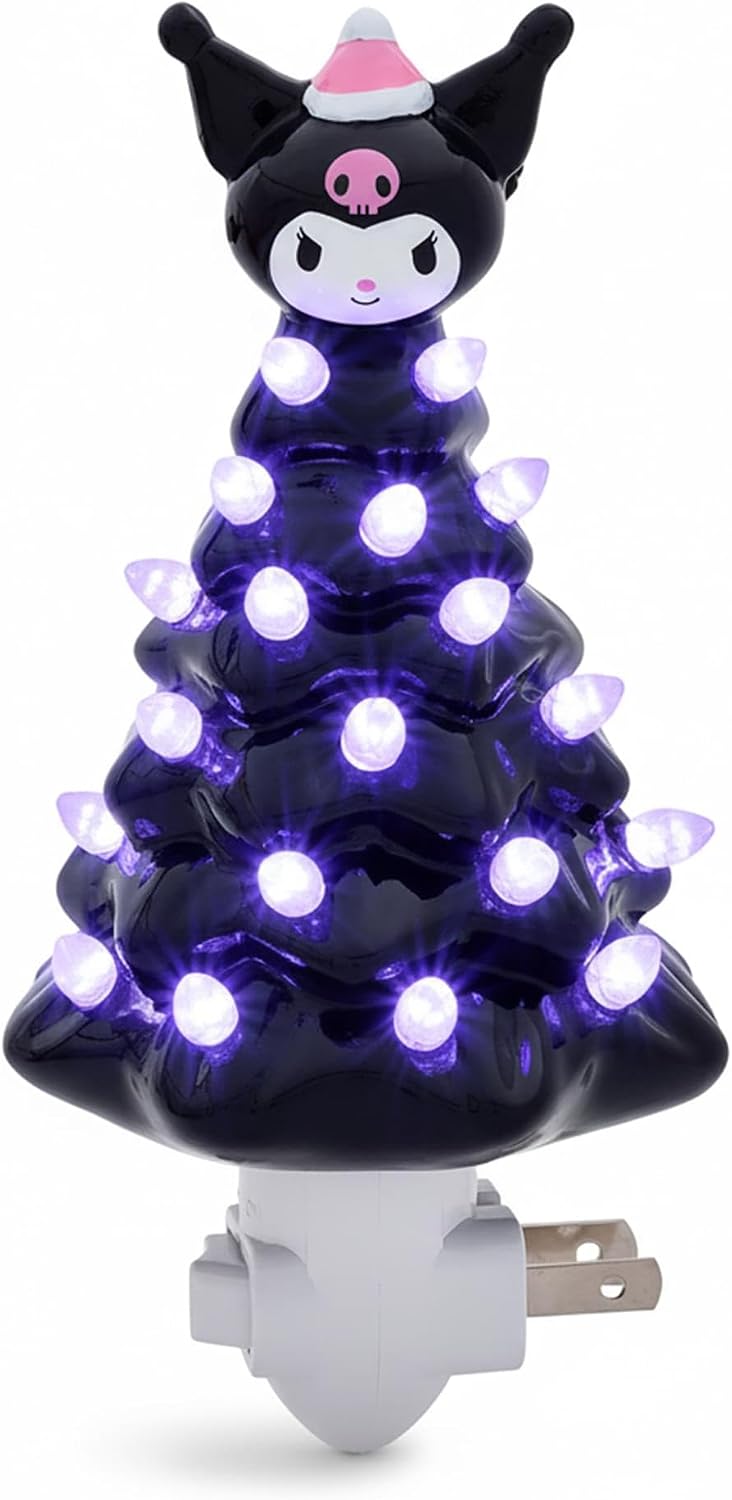 Ukonic Sanrio Kuromi - Árbol de Navidad de cerámica de 6 pulgadas c...