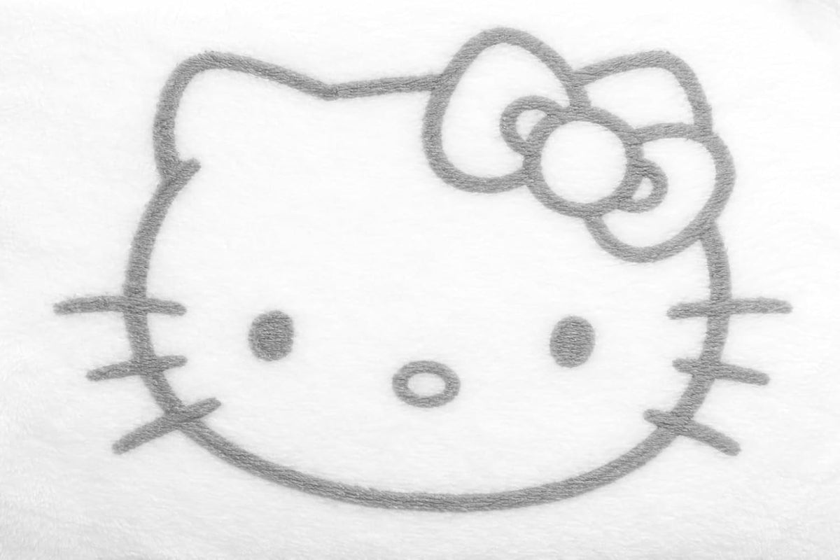Jay Franco & Sons, Inc. Hello Kitty - Manta de felpa, color bla...
