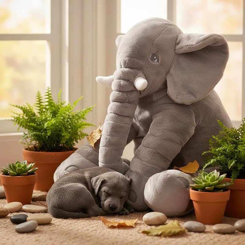 Ryttir Elefante de Peluche Grande Peludo de 31 Pulgadas, Juguete de...
