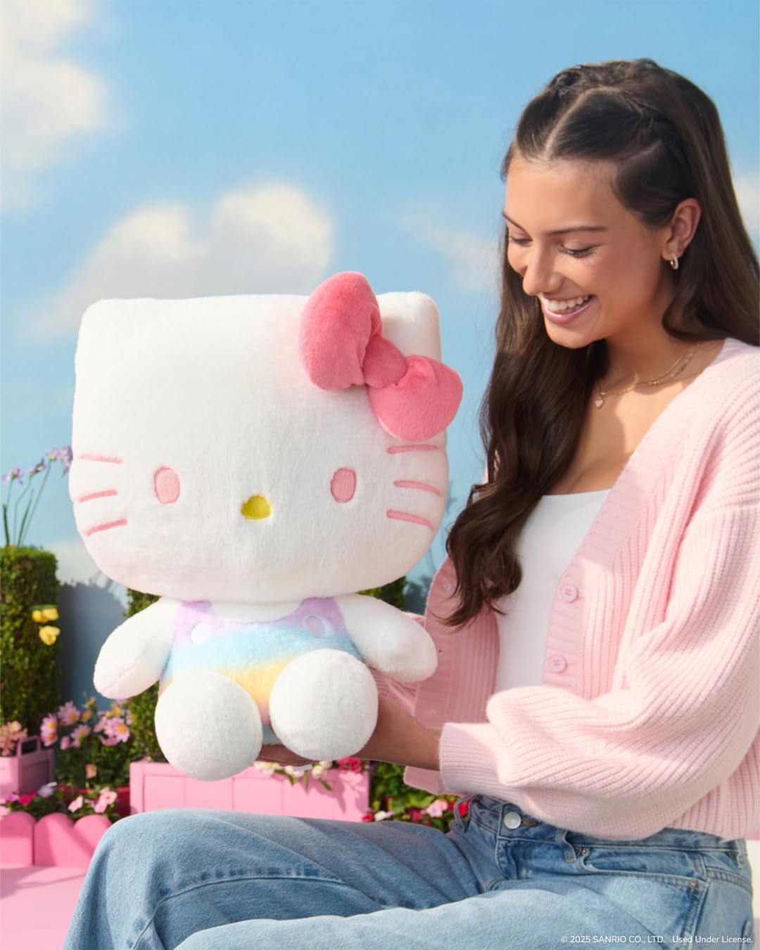Jazwares Hello Kitty® y Amigos, Hello Kitty® Peluche Suave de Arcoí...