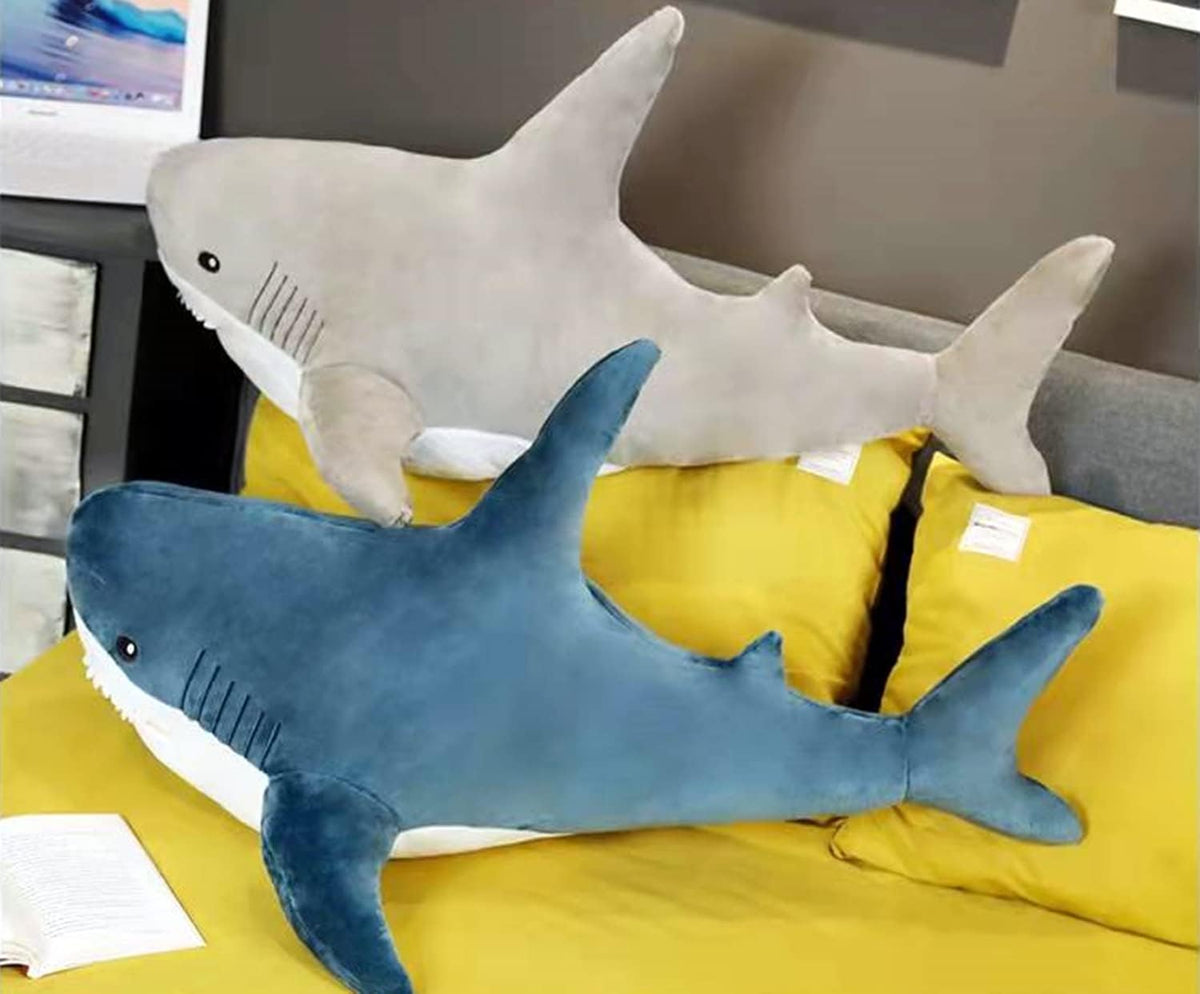 Ryttir Animal de Peluche XXL de Tiburón Gigante, Almohada de Tiburó...