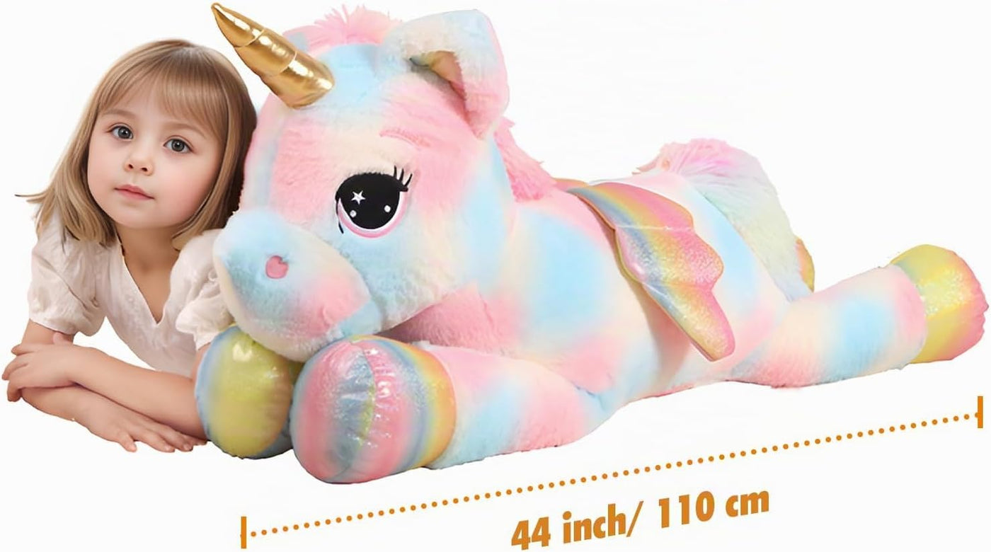FFxiong Almohada de Animal de Peluche Unicornio Gigante de Color de...