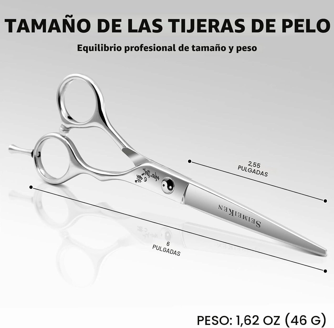 SEIMEIKEN Tijeras profesionales para el cabello, tijeras de pelo ja...