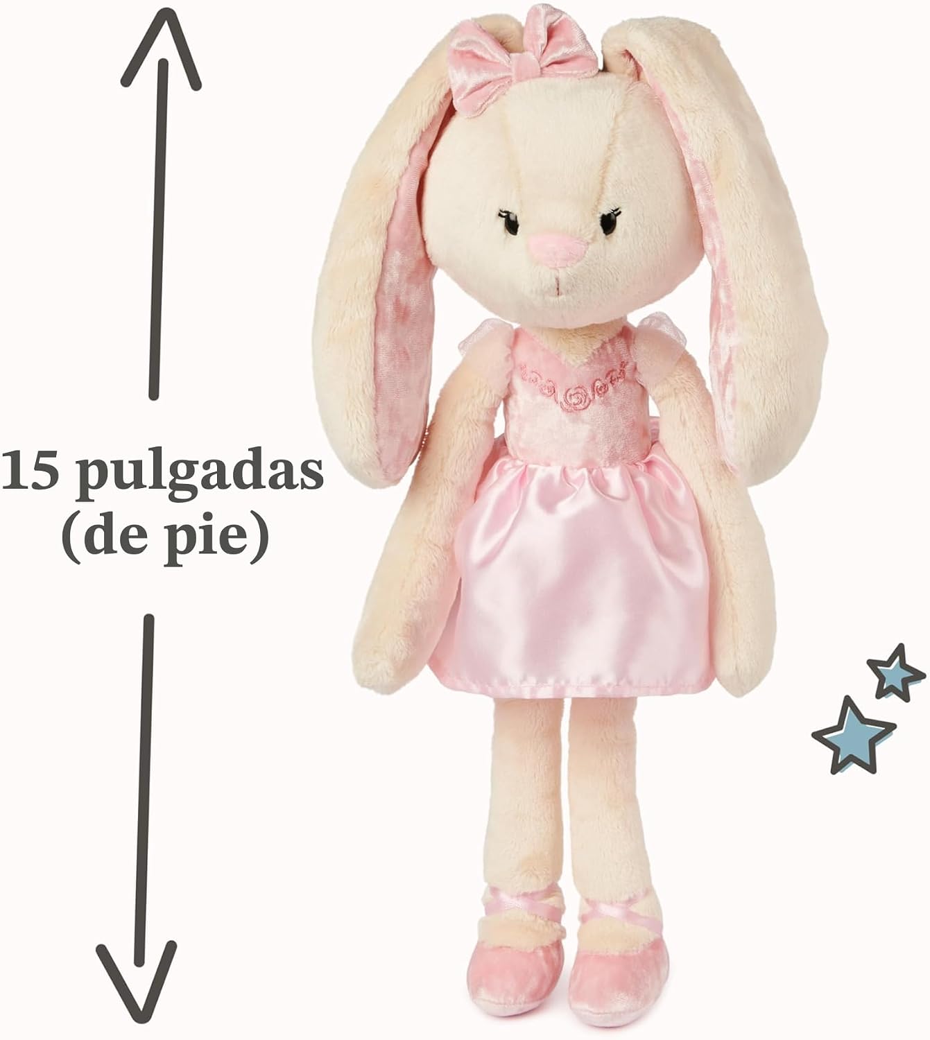 GUND Amigos para llevar de peluche, conejita de ballet, animal de p...