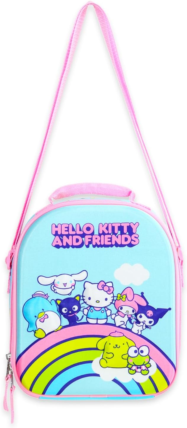 Hello Kitty and Friends - Lonchera para niñas, paquete de lonchera...