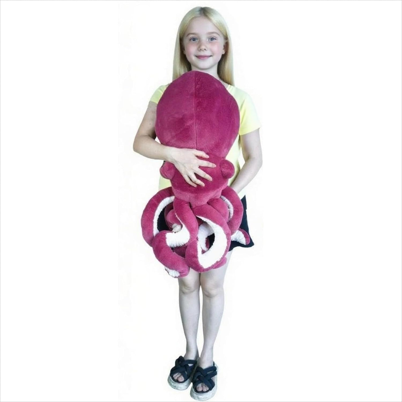 AIRROAD Pulpo gigante de peluche (rojo) de 36 pulgadas de largo, ta...