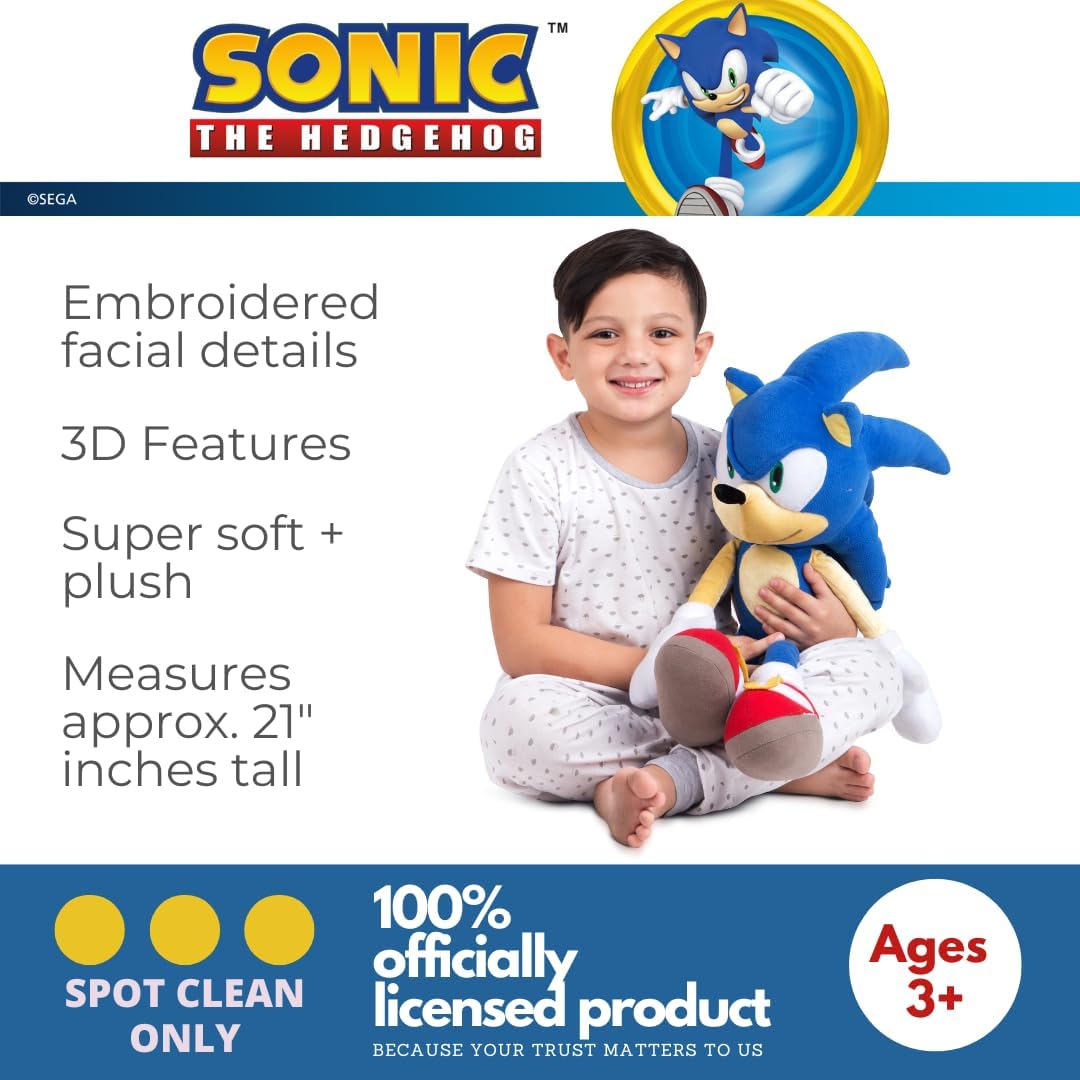 Sonic The Hedgehog Anime - Ropa de cama para niños, almohada de fel...