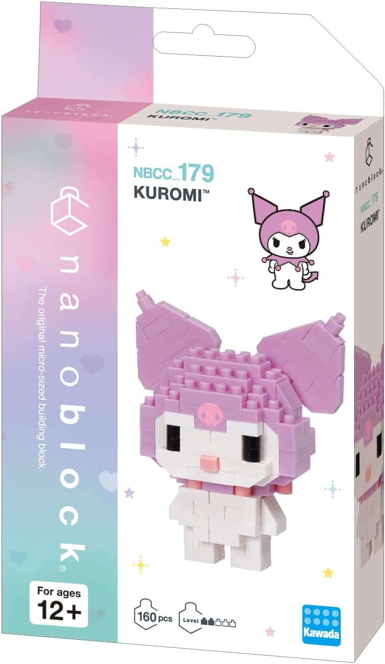 Nanoblock - Sanrio - Kuromi, kit de construcción de la serie de per...