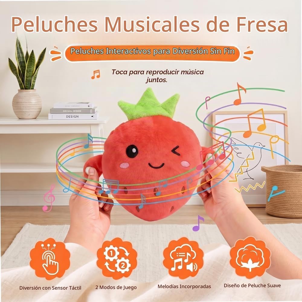 EASYFORALL Juguetes sensoriales musicales Juguete de peluche musica...