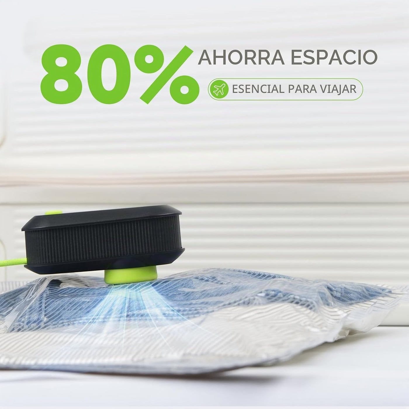 Vacbird Bolsas de vacío de viaje con bomba eléctrica USB, paquete d...