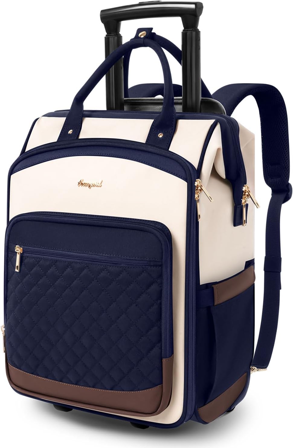 Arcoyard Mochila con ruedas para mujer, mochila de viaje de 16 pulg...