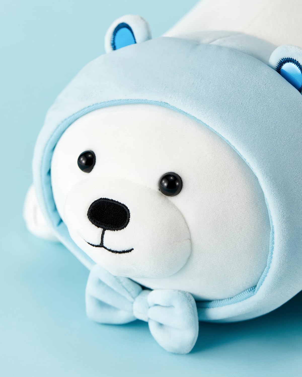 MINISO Peluche de oso polar de 15.3 pulgadas, muñeca de peluche aco...
