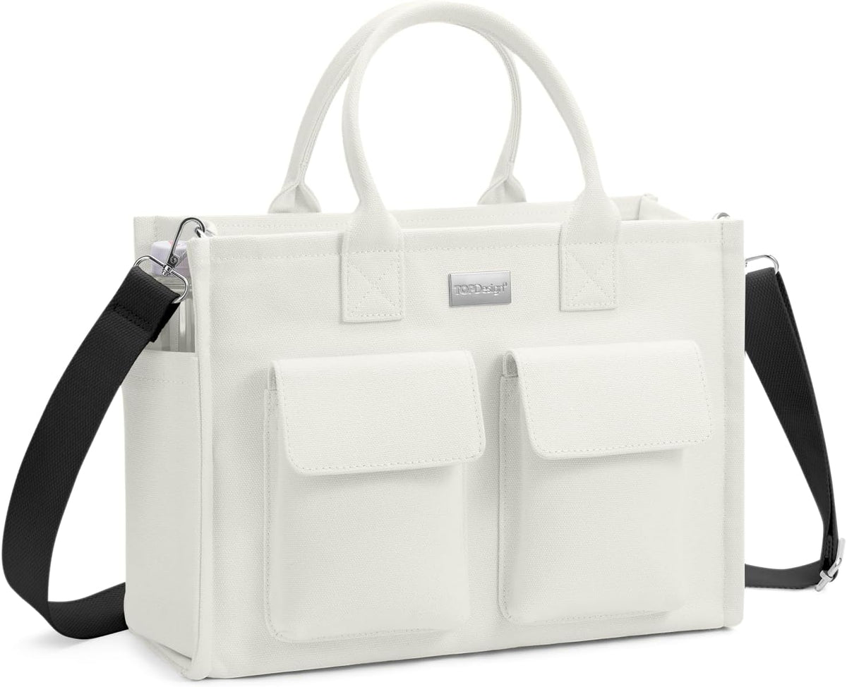 TOPDesign Bolso de Lona Resistente para Mujer, Bolso Bandolera\/de...