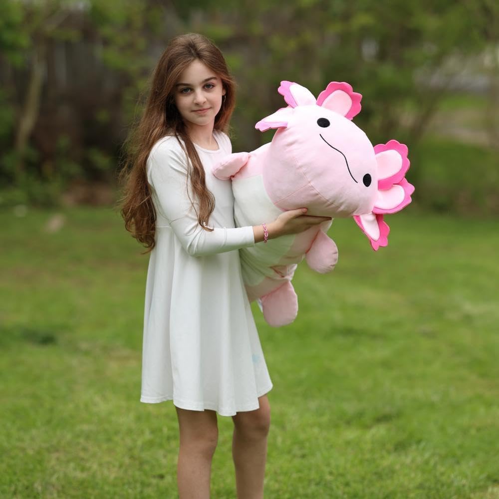MaoGoLan Peluche de Ajolote Gigante de 47", Animal de Peluche d...