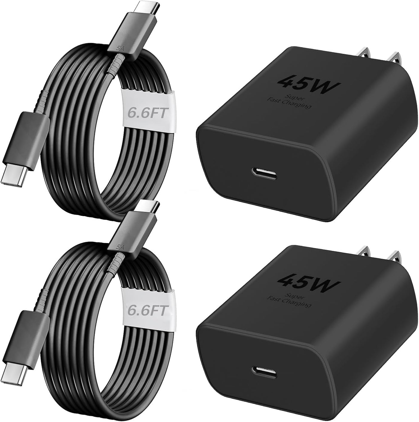 Cargador para iPhone 17, 16, 15 Pro Max, carga rápida, cargador USB C de 45 W, cable de carga rápida de 3 metros