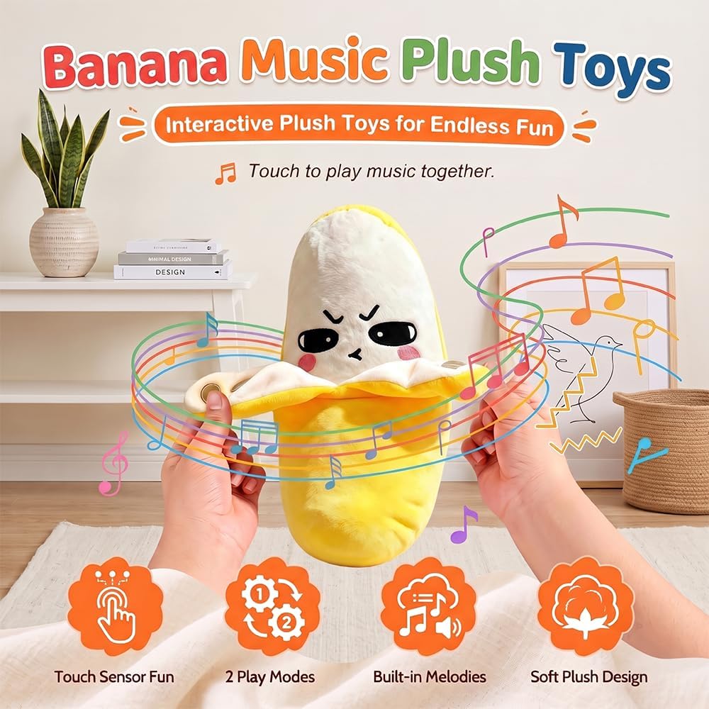 EASYFORALL Juguetes sensoriales musicales Juguete de peluche musica...