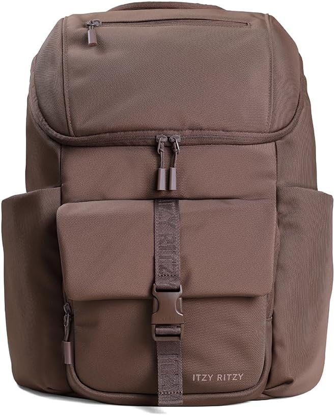Itzy Ritzy Belong - Mochila ligera para pañales con 16 bolsillos, a...
