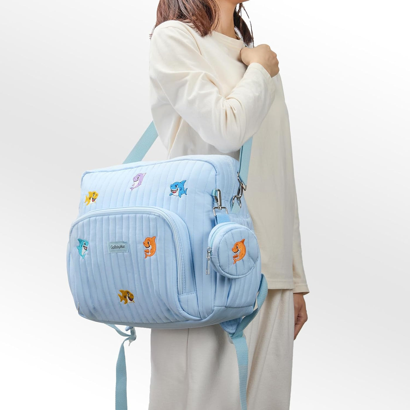 GOBABYMART Mochila para pañales con cambiador \u2013 Bolsa de viaje...