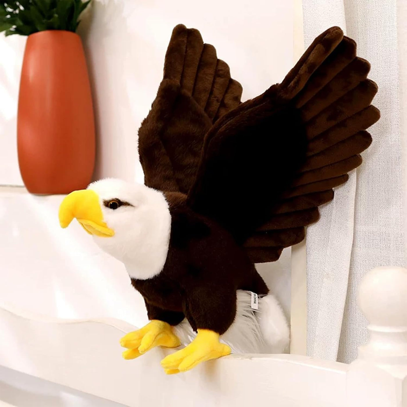 ZWLCWYBDBD Adorable peluche de águila calva, animal de peluche de 2...
