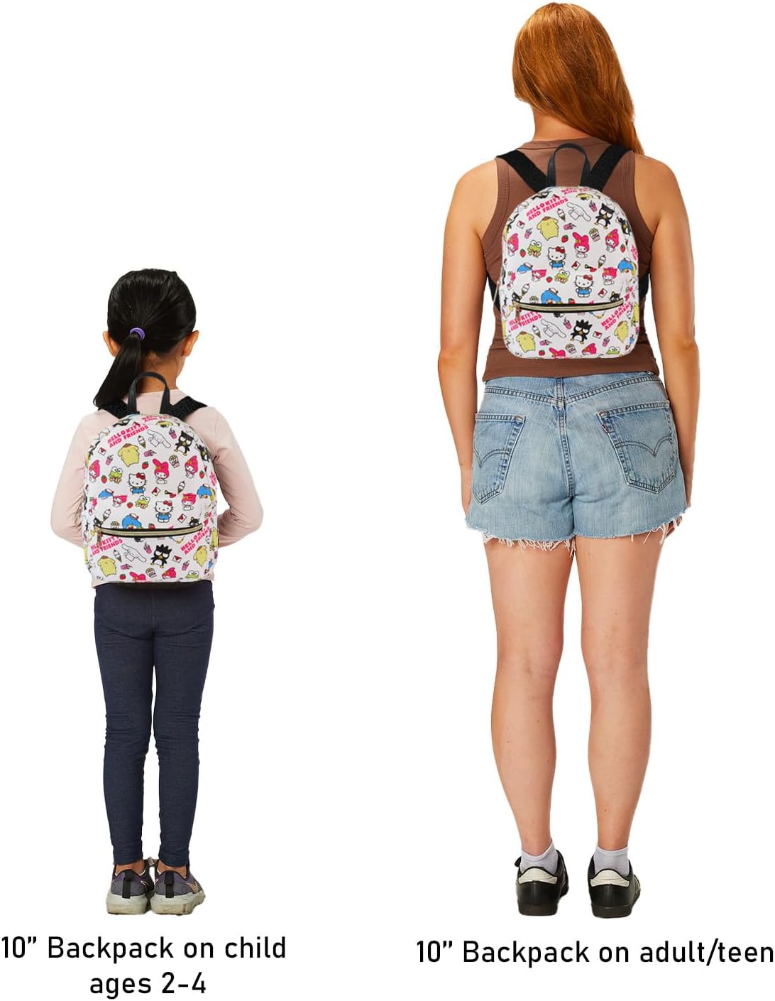 Hello Kitty and Friends - Mini mochila para niñas, piel sintética d...