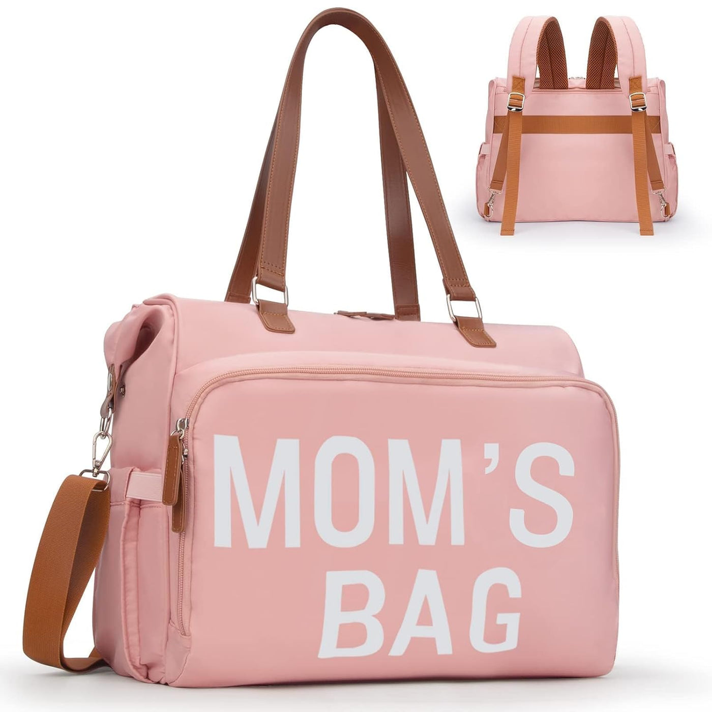 Pripher - Mochila para pañales de mamá 4 en 1, bolso para bebé, bol...