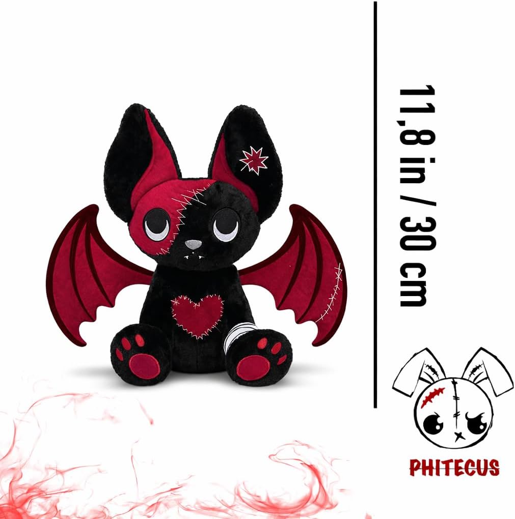 PHITECUS Murciélago Gótico de Peluche - Lindo Peluche Espeluznante,...