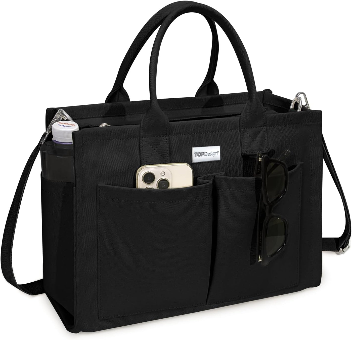 TOPDesign Bolso de Lona Resistente para Mujer, Bolso Bandolera\/de...