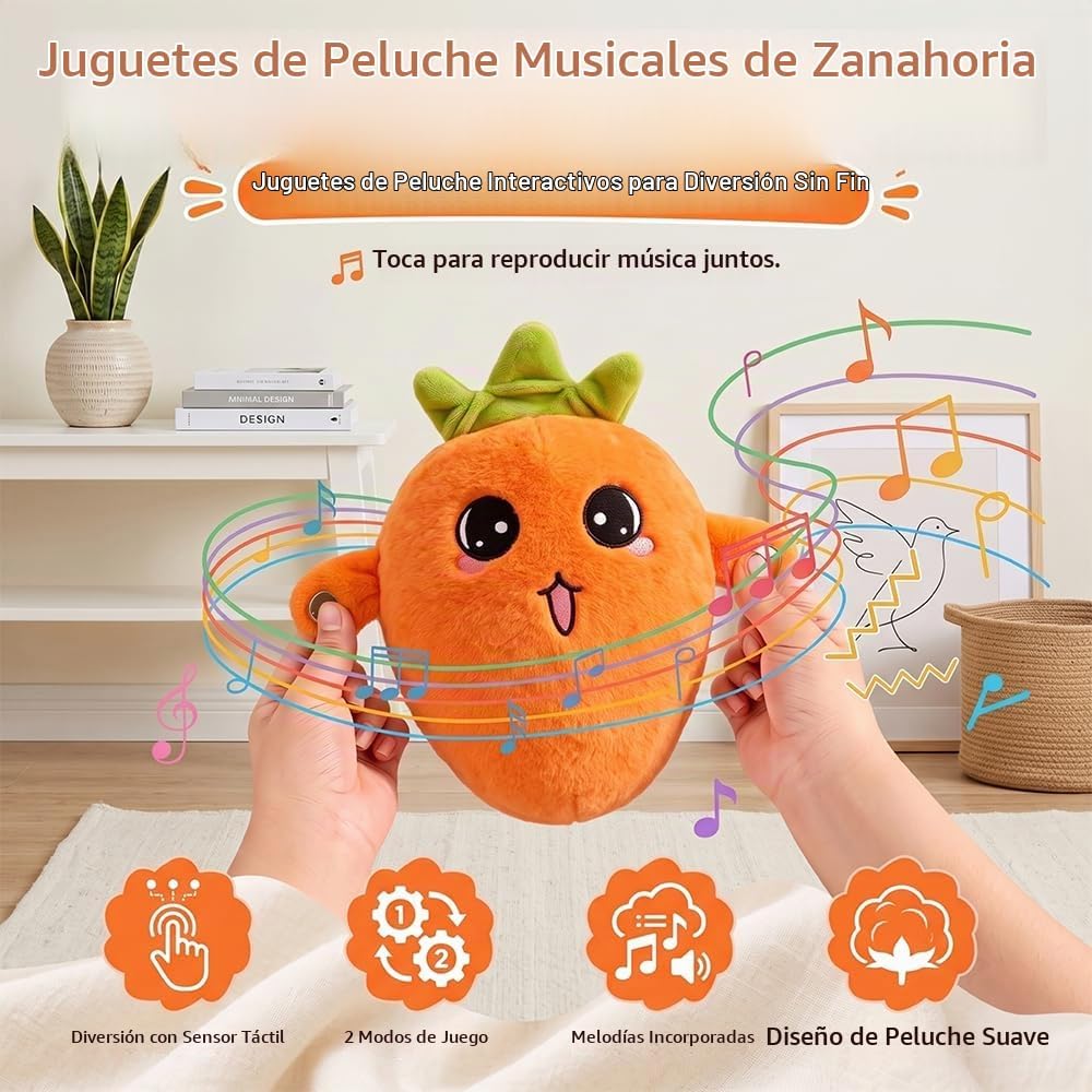 EASYFORALL Juguetes sensoriales musicales Juguete de peluche musica...