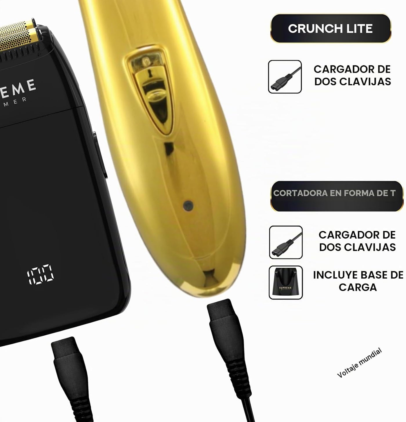 Supreme Trimmer 2-en-1 Crunch Lite afeitadora de láminas con recort...
