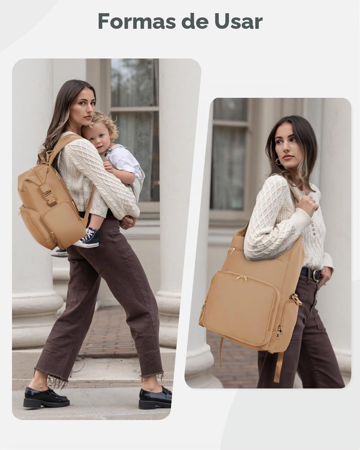 CEI-CEI Bolsas de pañales de neopreno con bolsillos aislados, bolsa...
